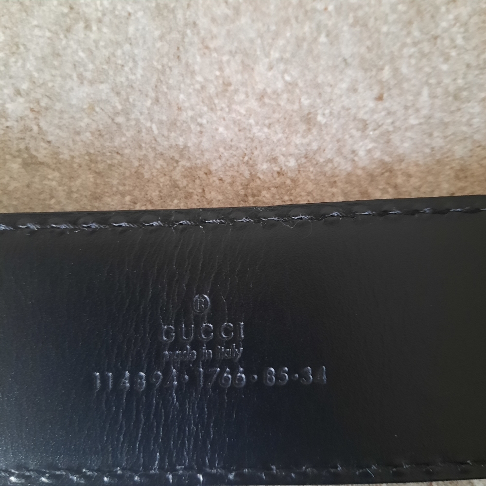 Gucci Women's Black 1955 Horsebit Wide Leather Belt Size M - Picture 12 of 14